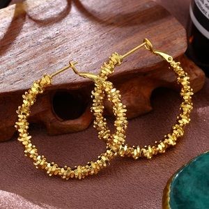 Gold Tone Hoop Earrings